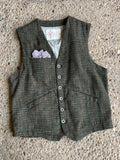 Rust/Olive Suiting Vest