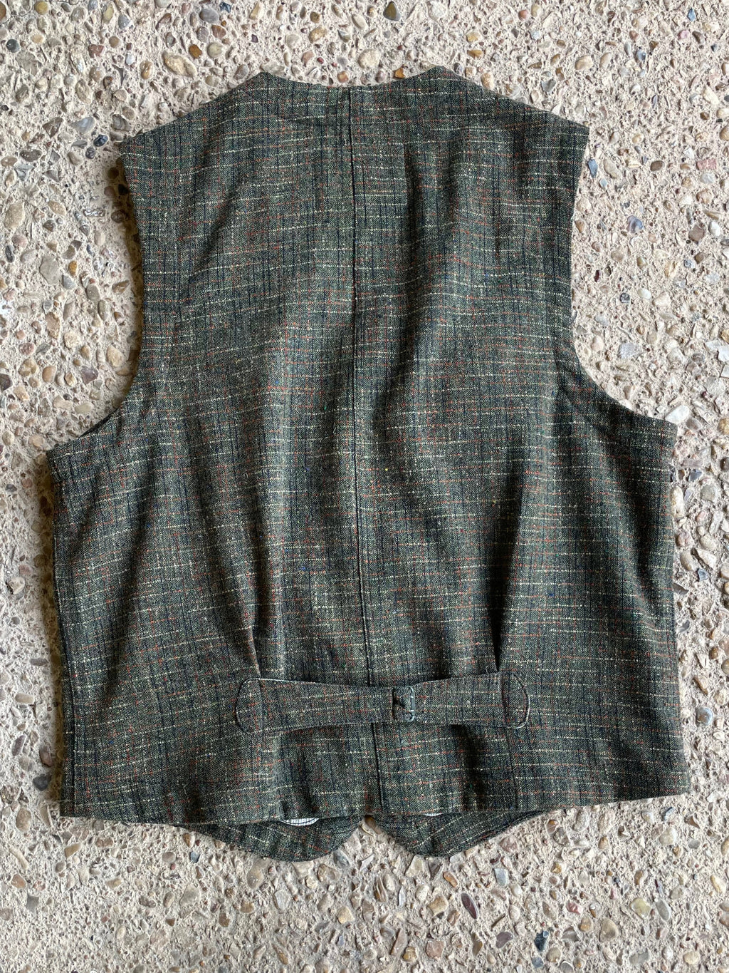 Rust/Olive Suiting Vest